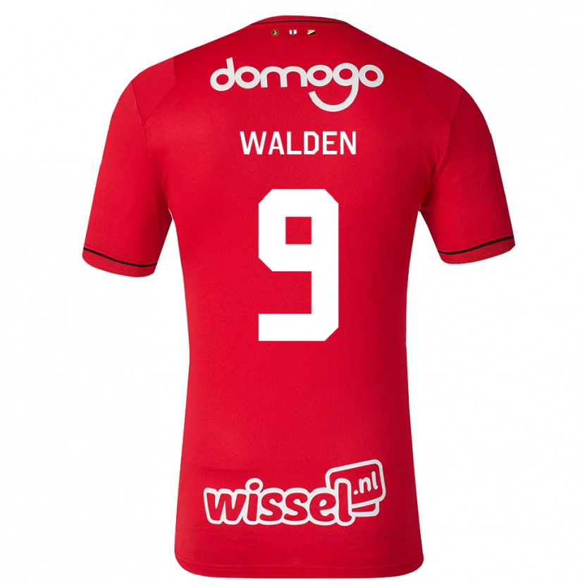 Danxen Criança Camisola Kane Walden #9 Vermelho Branco Preto Principal 2026/27 Camisa Brasil