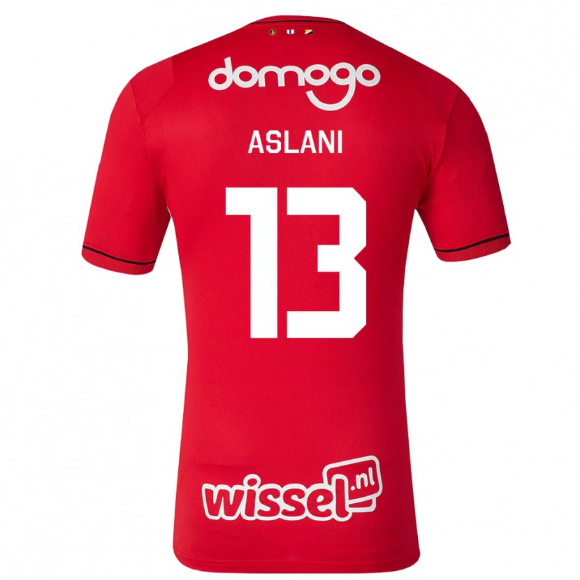 Danxen Criança Camisola Abdullah Aslani #13 Vermelho Branco Preto Principal 2026/27 Camisa Brasil