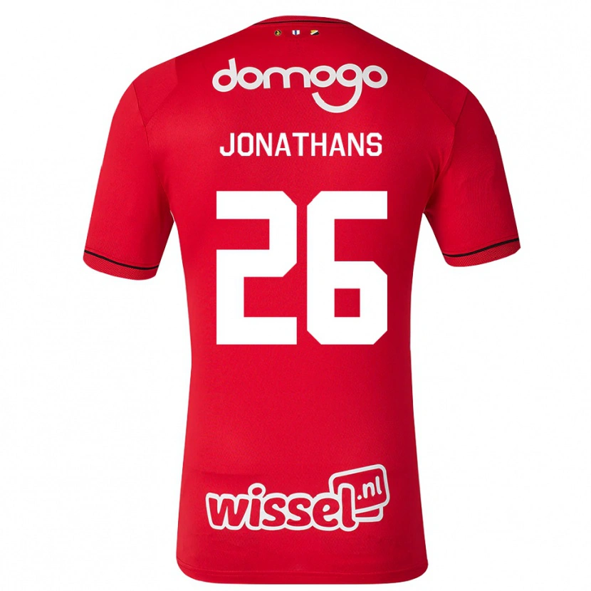 Danxen Criança Camisola Miliano Jonathans #26 Vermelho Branco Preto Principal 2026/27 Camisa Brasil