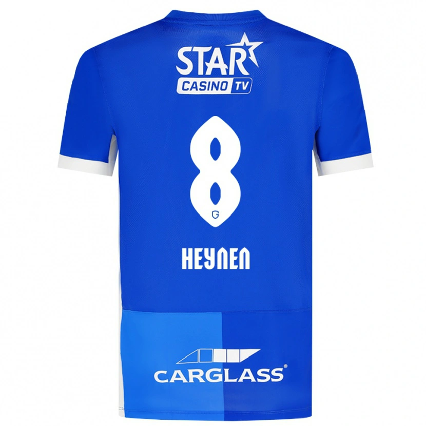 Danxen Criança Camisola Bryan Heynen #8 Mediumblue Royalblue Branco Principal 2026/27 Camisa Brasil