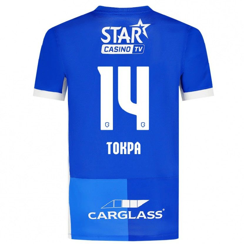 Danxen Criança Camisola Winner Tokpa #14 Mediumblue Royalblue Branco Principal 2026/27 Camisa Brasil