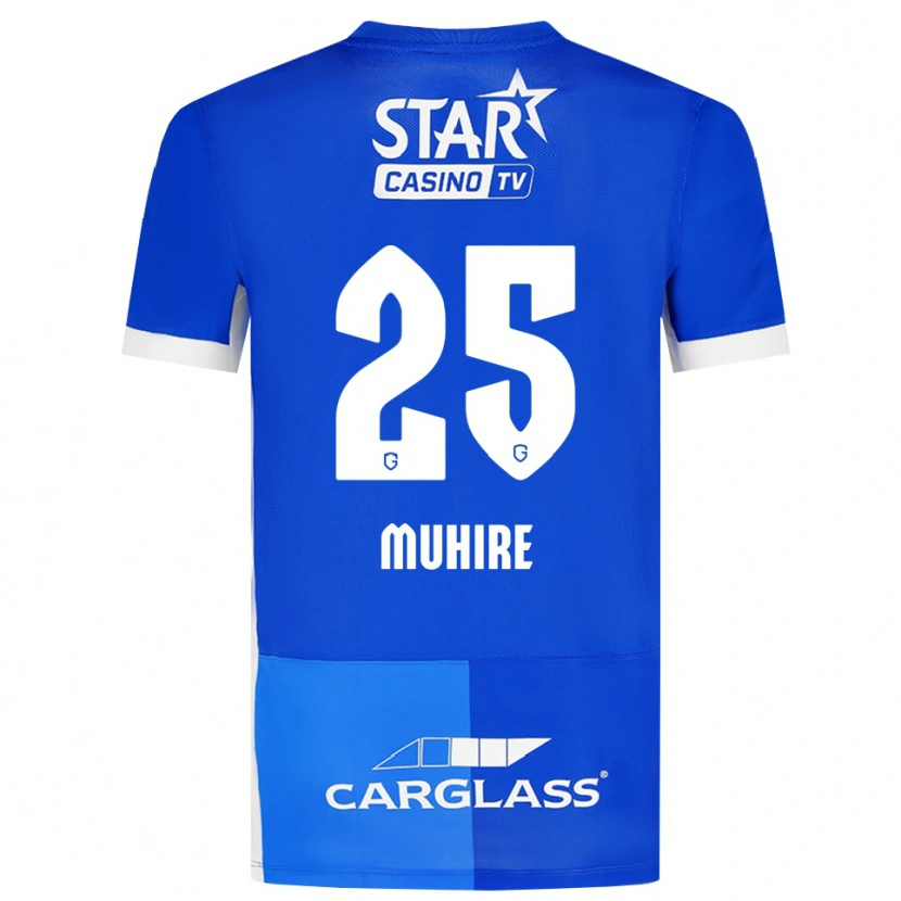 Danxen Criança Camisola Ian-Confiance Muhire #25 Mediumblue Royalblue Branco Principal 2026/27 Camisa Brasil