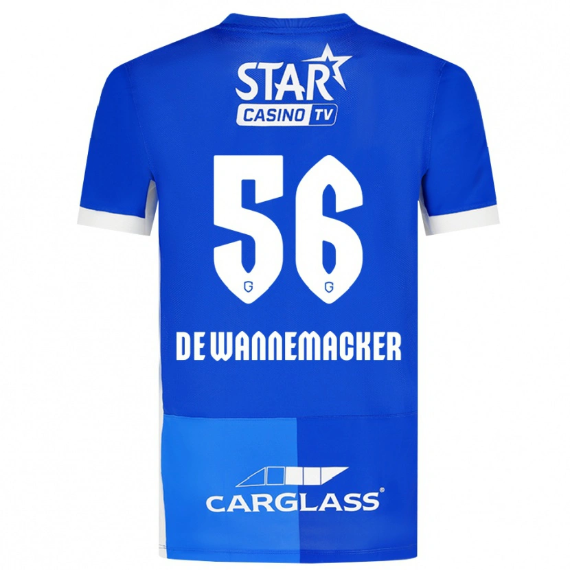 Danxen Criança Camisola August De Wannemacker #56 Mediumblue Royalblue Branco Principal 2026/27 Camisa Brasil