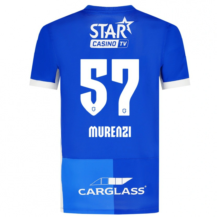 Danxen Criança Camisola Aaron Murenzi #57 Mediumblue Royalblue Branco Principal 2026/27 Camisa Brasil