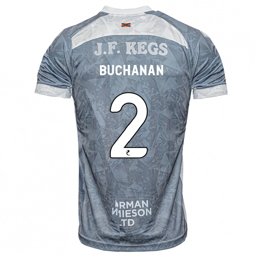 Danxen Criança Camisola Marcus Buchanan #2 Cinza Ardósia Claro Alternativa 2026/27 Camisa Brasil