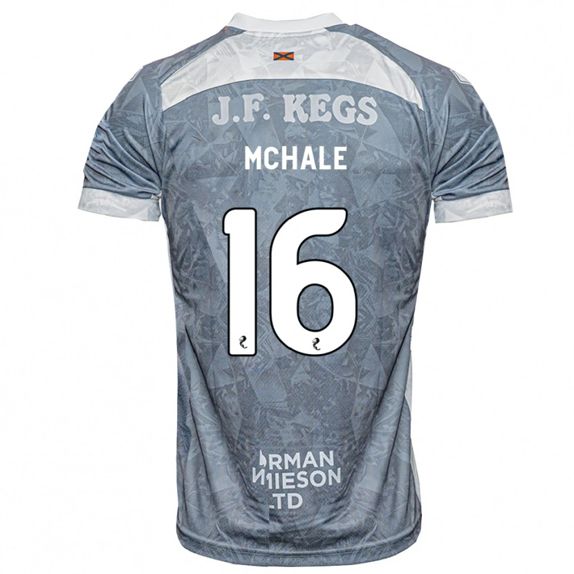 Danxen Criança Camisola Max Mchale #16 Cinza Ardósia Claro Alternativa 2026/27 Camisa Brasil
