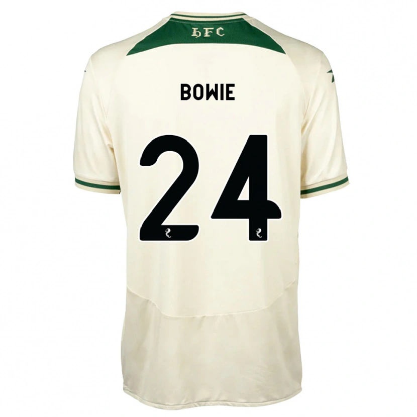 Danxen Criança Camisola Tegan Bowie #24 Branco Floresta Alternativa 2026/27 Camisa Brasil