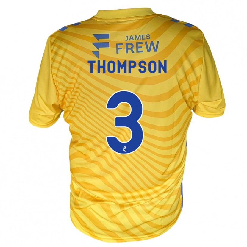 Danxen Criança Camisola Dominic Thompson #3 Azul Real Amarelo Alternativa 2026/27 Camisa Brasil