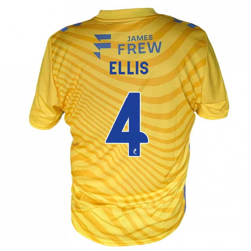 Danxen Criança Camisola Ruari Ellis #4 Azul Real Amarelo Alternativa 2026/27 Camisa Brasil