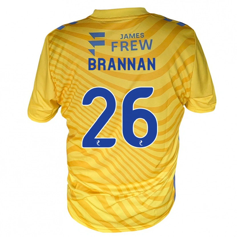 Danxen Criança Camisola Ben Brannan #26 Azul Real Amarelo Alternativa 2026/27 Camisa Brasil