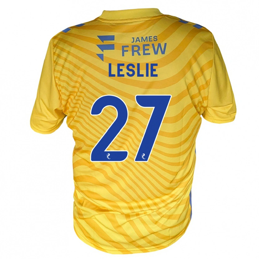 Danxen Criança Camisola Kian Leslie #27 Azul Real Amarelo Alternativa 2026/27 Camisa Brasil