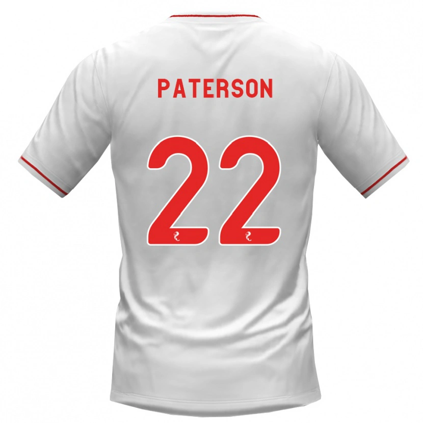 Danxen Criança Camisola Maura Paterson #22 Branco Vermelho Alternativa 2026/27 Camisa Brasil