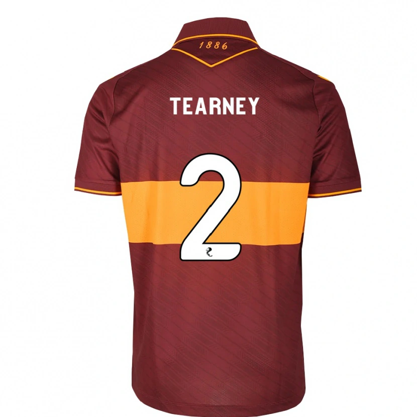 Danxen Criança Camisola Aiden Tearney #2 Laranja Marrom Alternativa 2026/27 Camisa Brasil