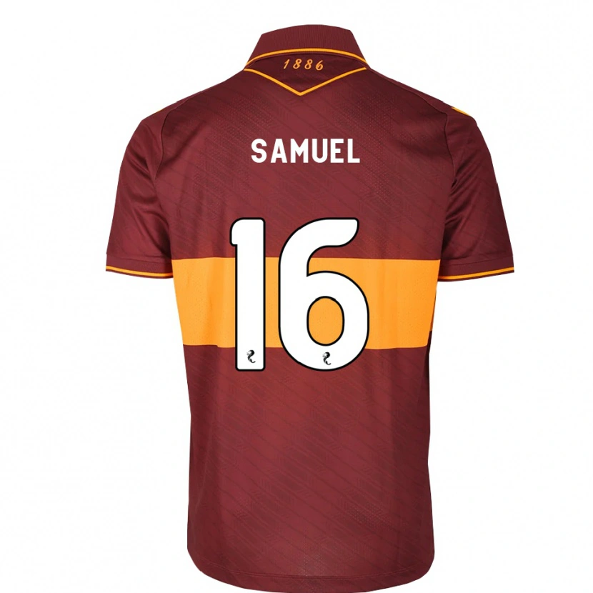 Danxen Criança Camisola Evan Samuel #16 Laranja Marrom Alternativa 2026/27 Camisa Brasil