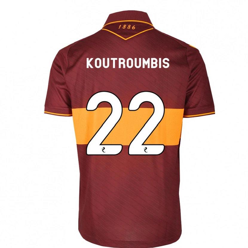 Danxen Criança Camisola John Koutroumbis #22 Laranja Marrom Alternativa 2026/27 Camisa Brasil