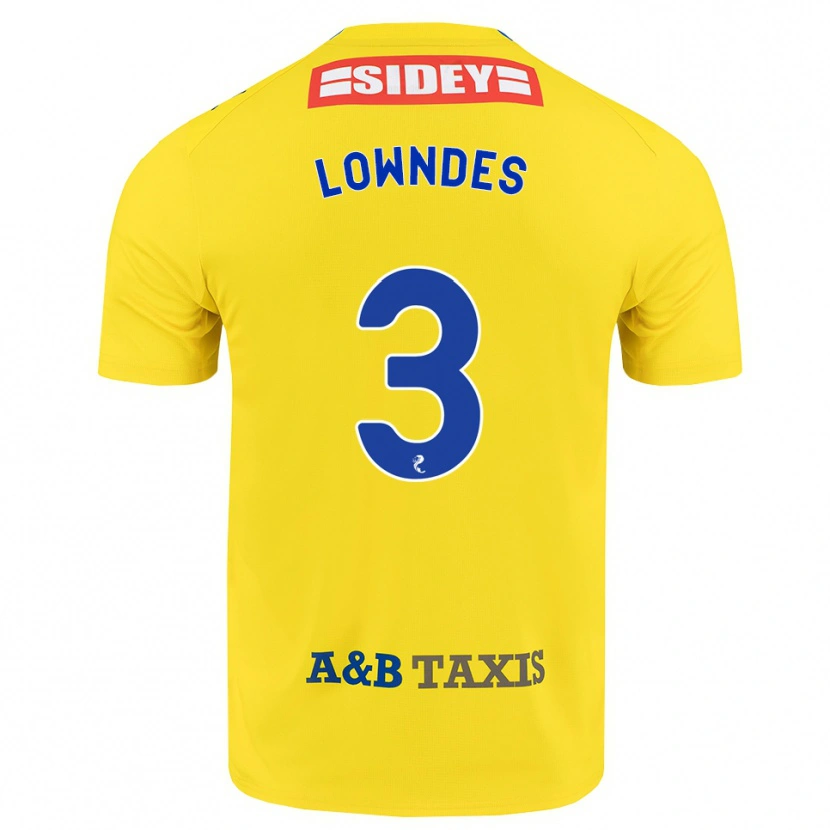 Danxen Criança Camisola Thomas Lowndes #3 Amarelo Azul Preto Alternativa 2026/27 Camisa Brasil