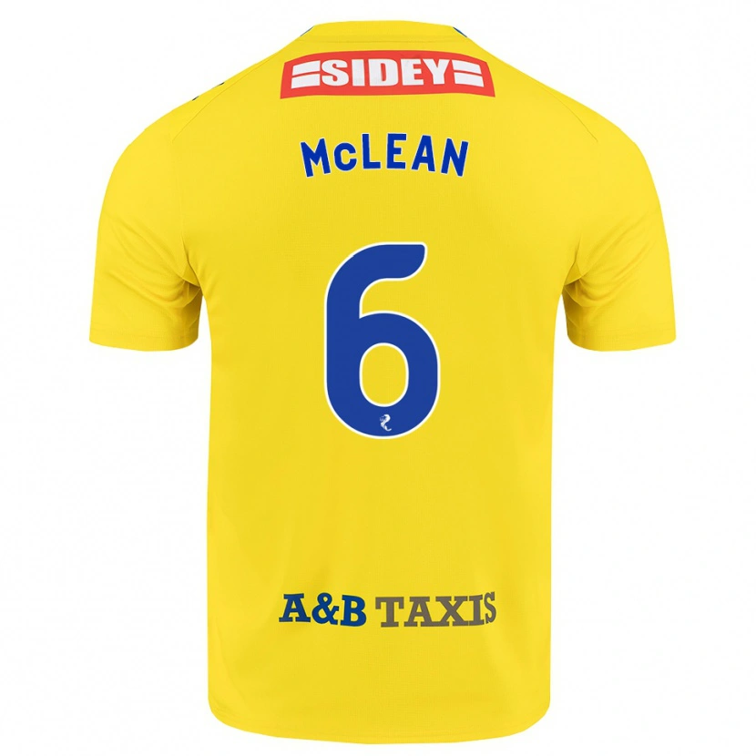 Danxen Criança Camisola Elvie Mclean #6 Amarelo Azul Preto Alternativa 2026/27 Camisa Brasil
