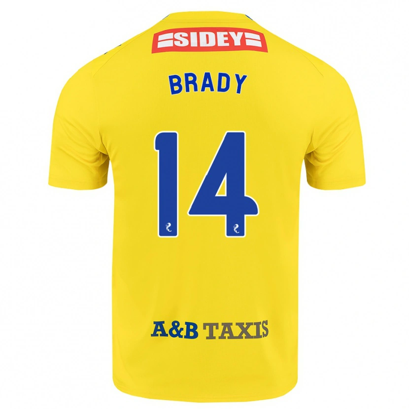 Danxen Criança Camisola Scarlett Brady #14 Amarelo Azul Preto Alternativa 2026/27 Camisa Brasil
