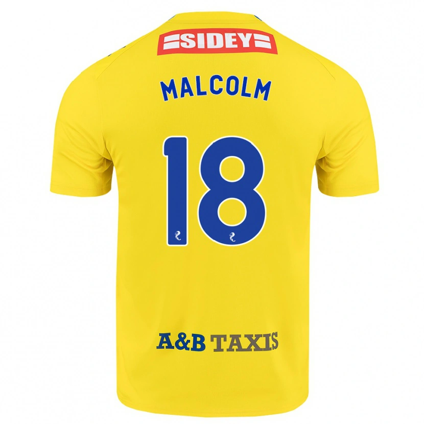 Danxen Criança Camisola Jodie Malcolm #18 Amarelo Azul Preto Alternativa 2026/27 Camisa Brasil