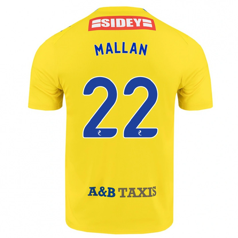 Danxen Criança Camisola Stevie Mallan #22 Amarelo Azul Preto Alternativa 2026/27 Camisa Brasil