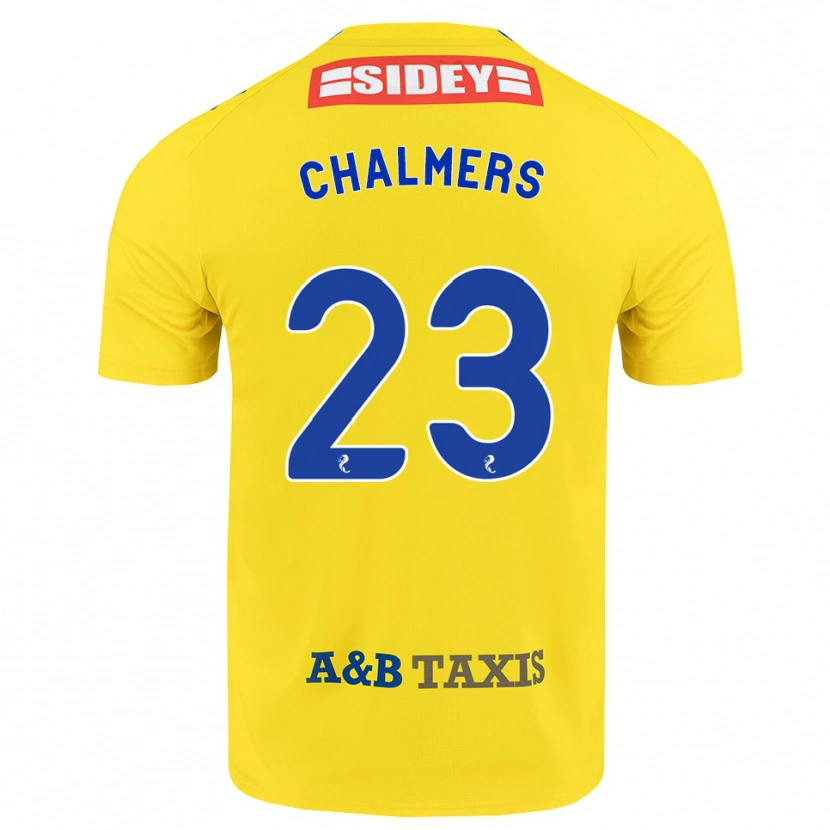 Danxen Criança Camisola Logan Chalmers #23 Amarelo Azul Preto Alternativa 2026/27 Camisa Brasil