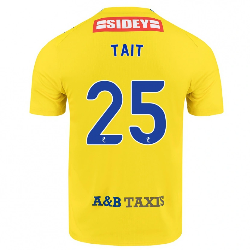 Danxen Criança Camisola Macaulay Tait #25 Amarelo Azul Preto Alternativa 2026/27 Camisa Brasil