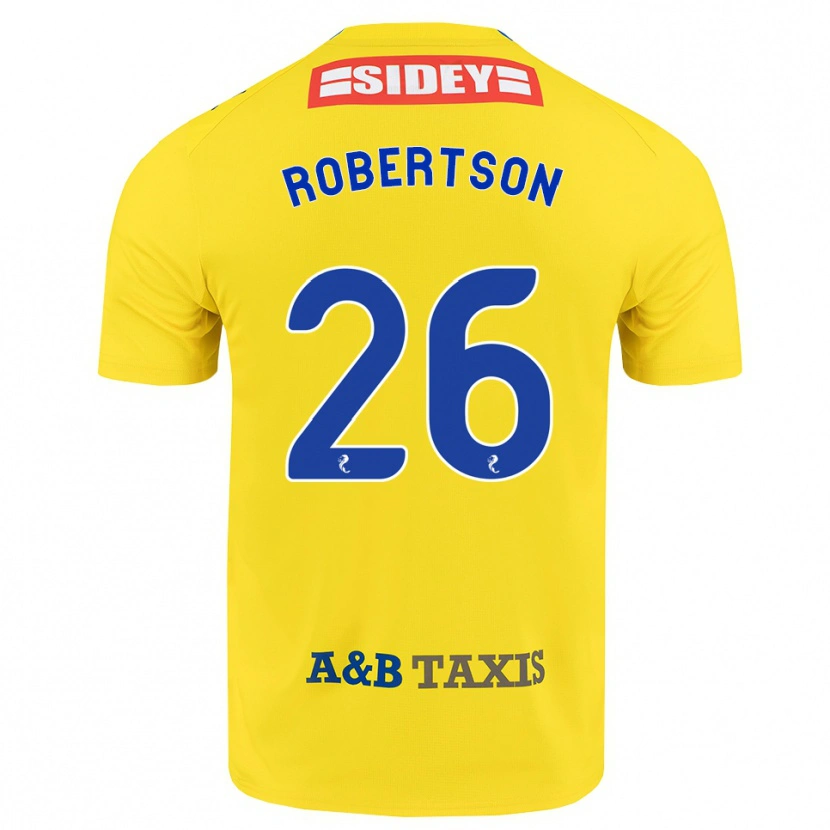 Danxen Criança Camisola Rebecca Robertson #26 Amarelo Azul Preto Alternativa 2026/27 Camisa Brasil