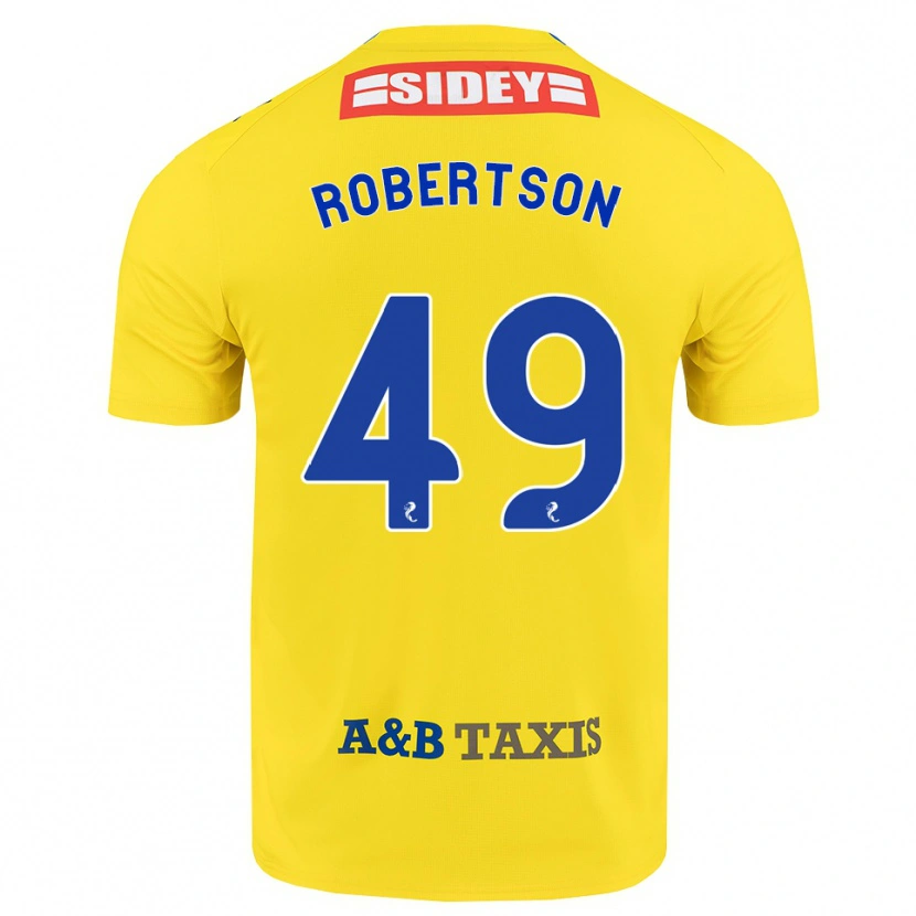 Danxen Criança Camisola Jack Robertson #49 Amarelo Azul Preto Alternativa 2026/27 Camisa Brasil