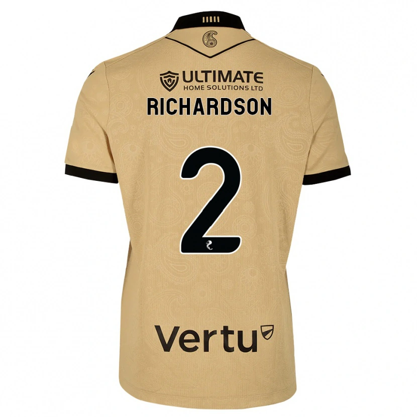 Danxen Criança Camisola Jayden Richardson #2 Madeira Queimada Preto Alternativa 2026/27 Camisa Brasil