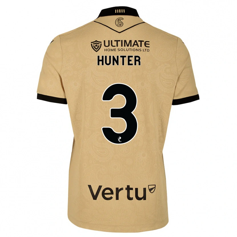Danxen Criança Camisola Lyle Hunter #3 Madeira Queimada Preto Alternativa 2026/27 Camisa Brasil