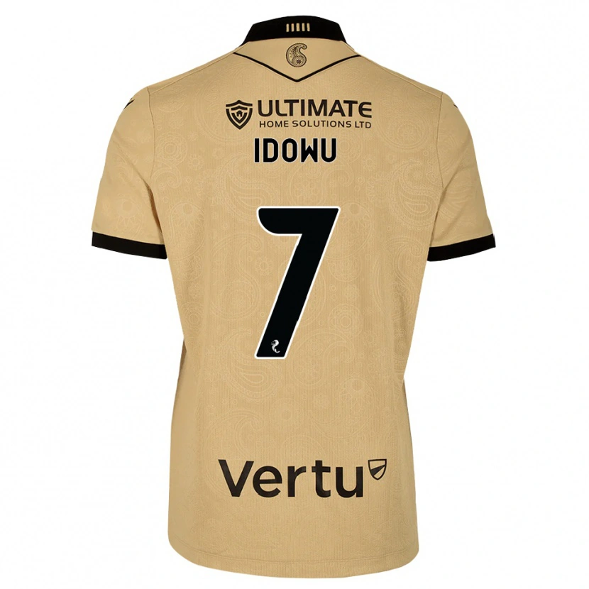 Danxen Criança Camisola Roland Idowu #7 Madeira Queimada Preto Alternativa 2026/27 Camisa Brasil
