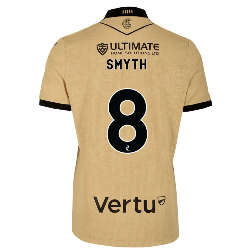 Danxen Criança Camisola Oisin Smyth #8 Madeira Queimada Preto Alternativa 2026/27 Camisa Brasil