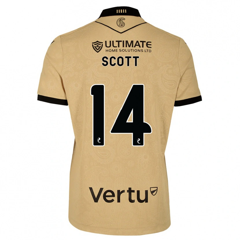 Danxen Criança Camisola James Scott #14 Madeira Queimada Preto Alternativa 2026/27 Camisa Brasil