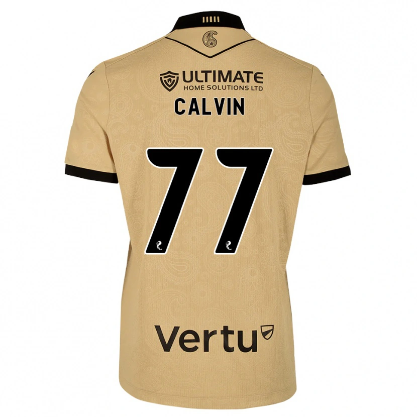 Danxen Criança Camisola Jalmaro Calvin #77 Madeira Queimada Preto Alternativa 2026/27 Camisa Brasil