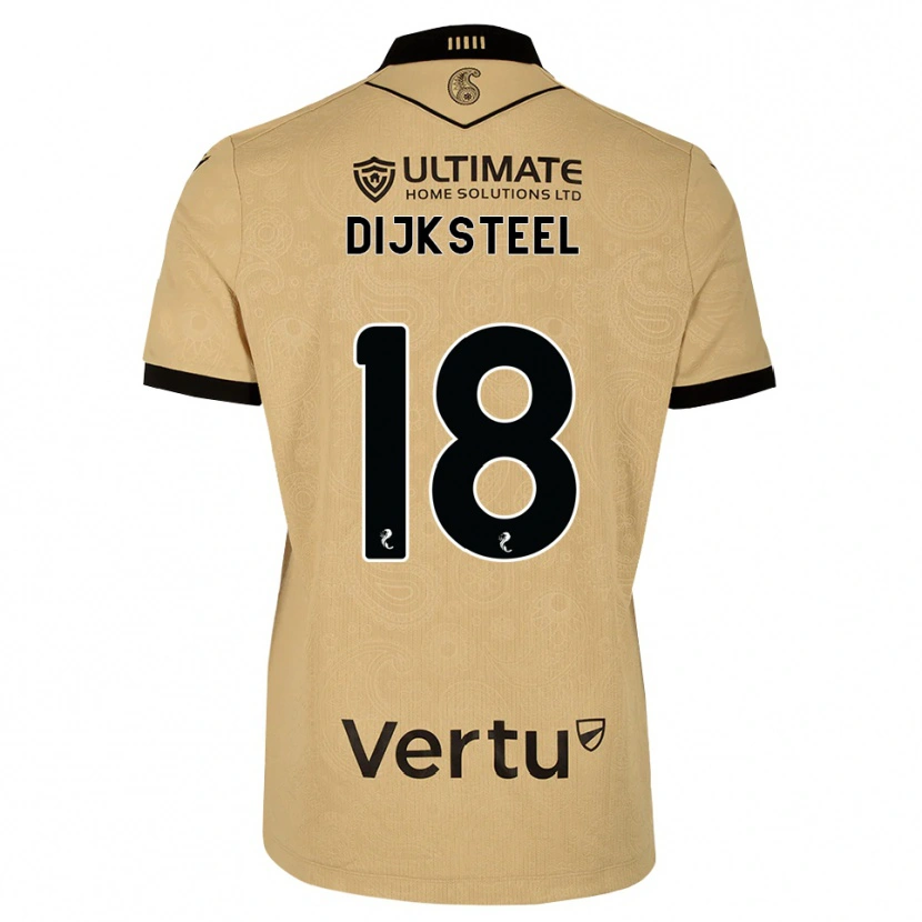 Danxen Criança Camisola Malik Dijksteel #18 Madeira Queimada Preto Alternativa 2026/27 Camisa Brasil