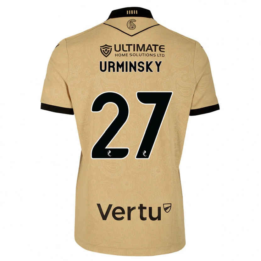 Danxen Criança Camisola Peter Urminsky #27 Madeira Queimada Preto Alternativa 2026/27 Camisa Brasil