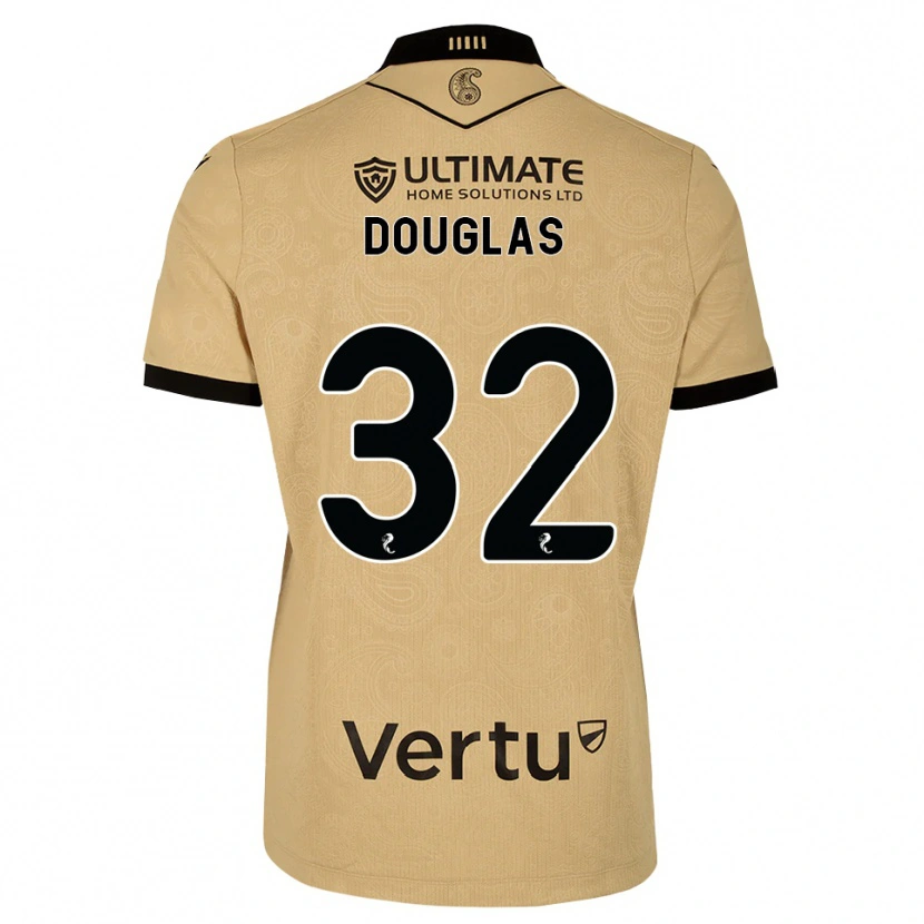 Danxen Criança Camisola Luke Douglas #32 Madeira Queimada Preto Alternativa 2026/27 Camisa Brasil