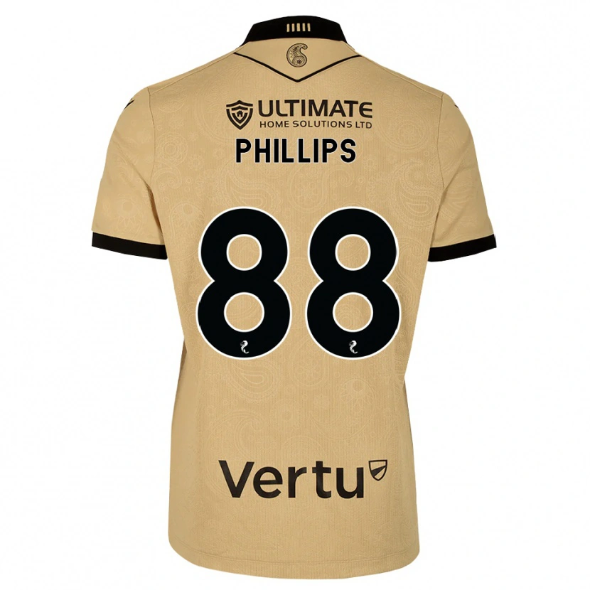 Danxen Criança Camisola Killian Phillips #88 Madeira Queimada Preto Alternativa 2026/27 Camisa Brasil