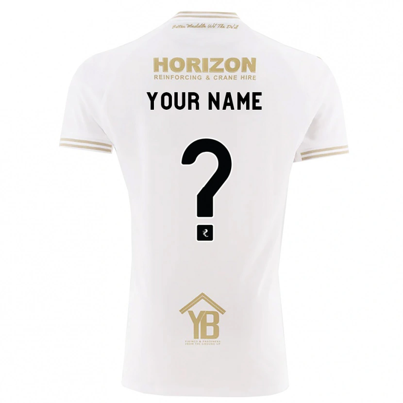 Danxen Criança Camisola Seu Nome #0 Trigo Branco Alternativa 2026/27 Camisa Brasil