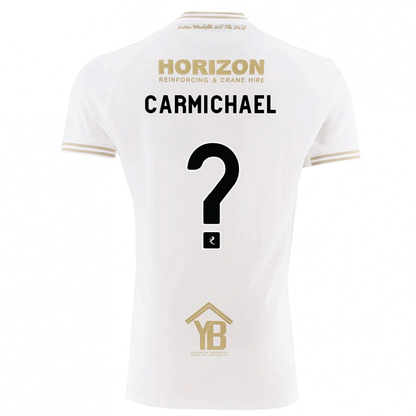 Danxen Criança Camisola Liam Carmichael #0 Trigo Branco Alternativa 2026/27 Camisa Brasil
