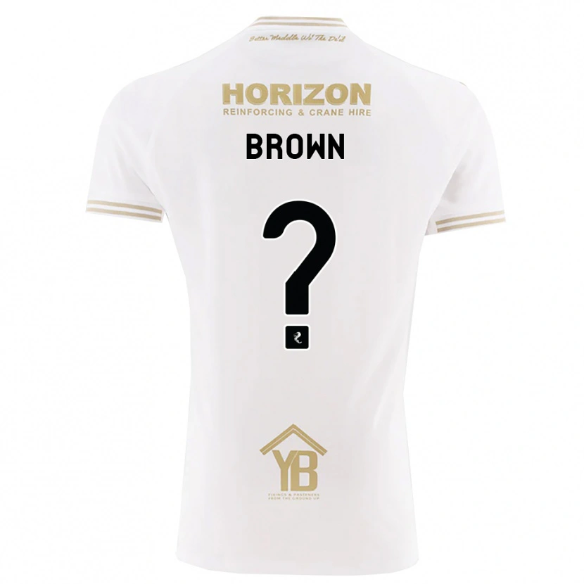 Danxen Criança Camisola Natalie Brown #0 Trigo Branco Alternativa 2026/27 Camisa Brasil