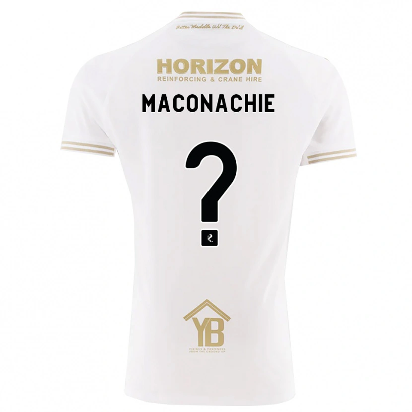 Danxen Criança Camisola Charlotte Maconachie #0 Trigo Branco Alternativa 2026/27 Camisa Brasil