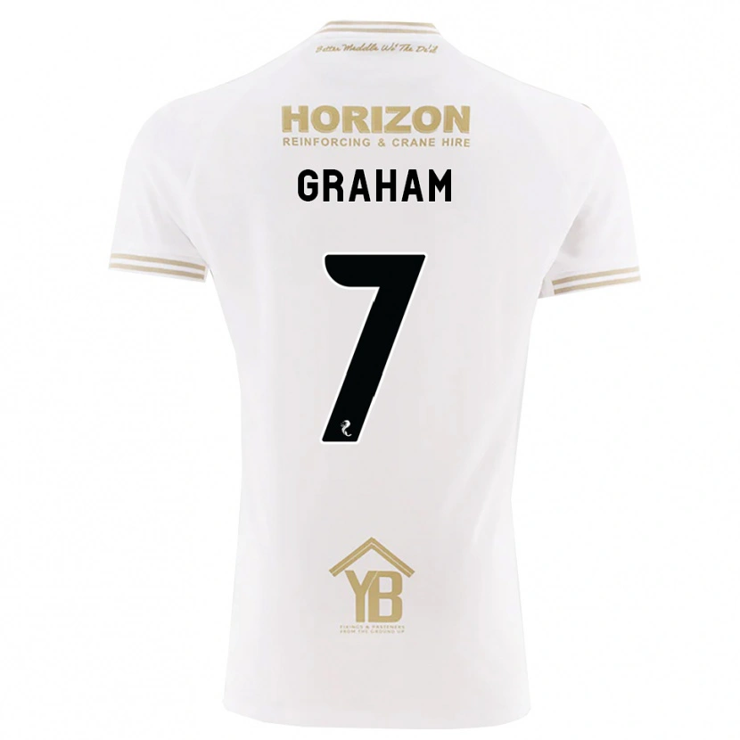Danxen Criança Camisola Brian Graham #7 Trigo Branco Alternativa 2026/27 Camisa Brasil