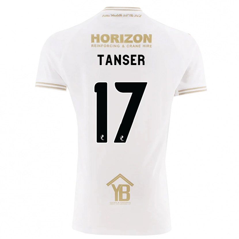 Danxen Criança Camisola Scott Tanser #17 Trigo Branco Alternativa 2026/27 Camisa Brasil