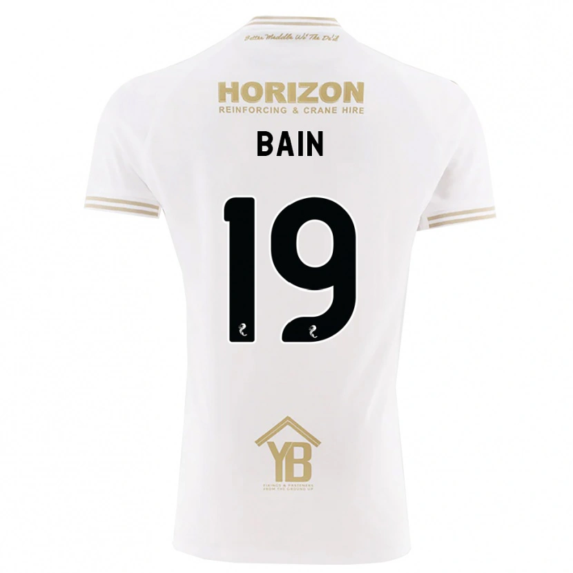 Danxen Criança Camisola Scott Bain #19 Trigo Branco Alternativa 2026/27 Camisa Brasil