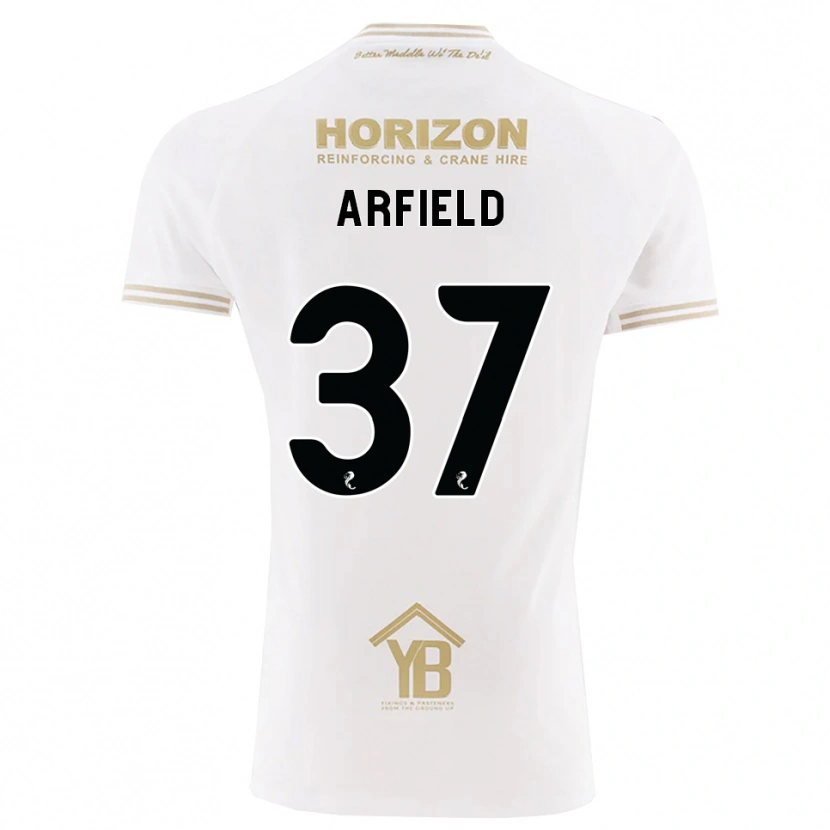 Danxen Criança Camisola Scott Arfield #37 Trigo Branco Alternativa 2026/27 Camisa Brasil