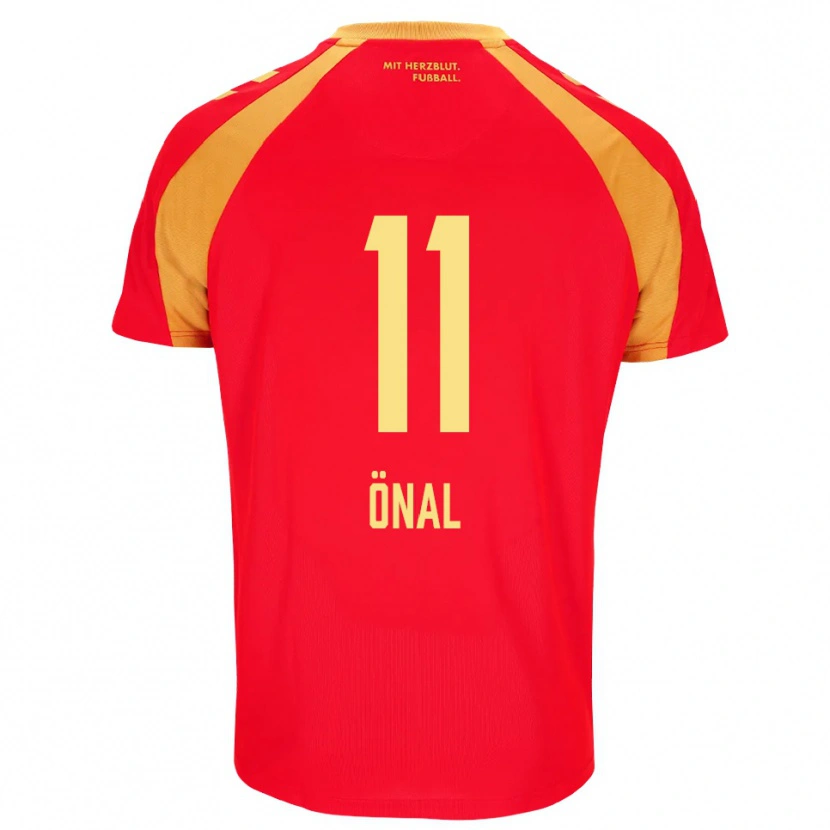 Danxen Criança Camisola Umut Önal #11 Vermelho Laranja Preto Alternativa 2026/27 Camisa Brasil