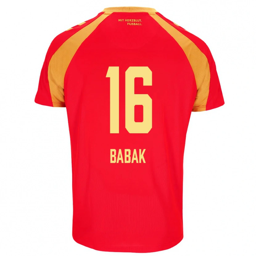 Danxen Criança Camisola Fedir Babak #16 Vermelho Laranja Preto Alternativa 2026/27 Camisa Brasil