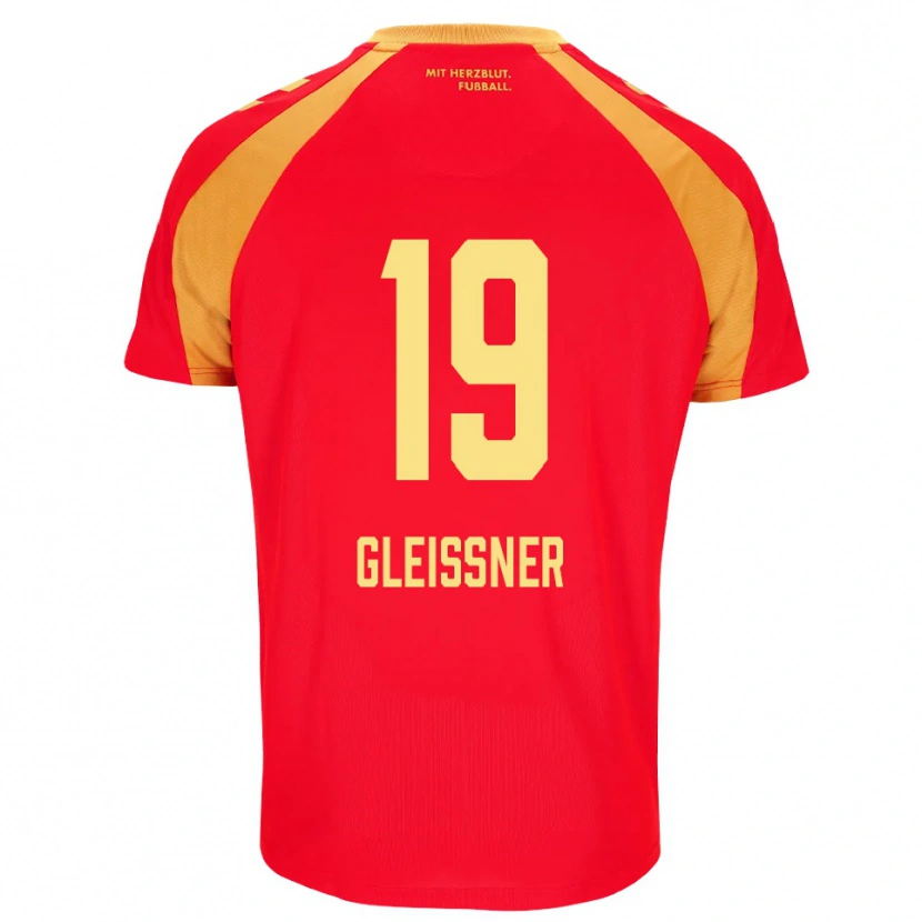 Danxen Criança Camisola Kevin Gleissner #19 Vermelho Laranja Preto Alternativa 2026/27 Camisa Brasil