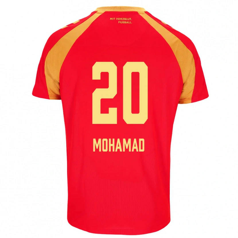 Danxen Criança Camisola Hassan Mohamad #20 Vermelho Laranja Preto Alternativa 2026/27 Camisa Brasil